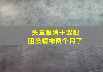 头晕眼睛干涩犯困没精神两个月了