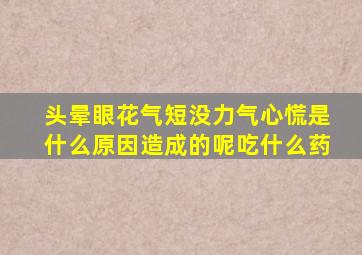 头晕眼花气短没力气心慌是什么原因造成的呢吃什么药