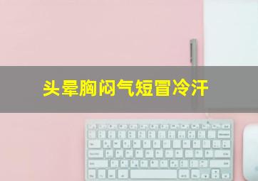 头晕胸闷气短冒冷汗