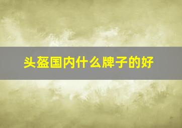 头盔国内什么牌子的好