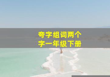 夸字组词两个字一年级下册