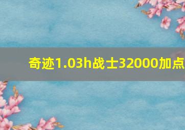 奇迹1.03h战士32000加点