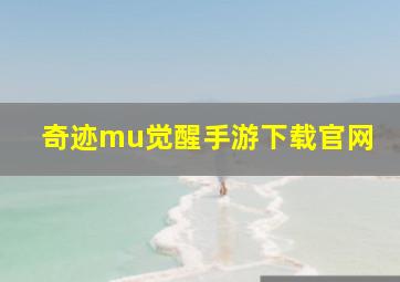 奇迹mu觉醒手游下载官网