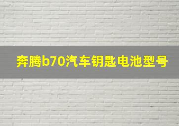 奔腾b70汽车钥匙电池型号