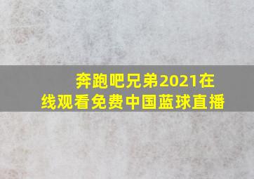 奔跑吧兄弟2021在线观看免费中国蓝球直播