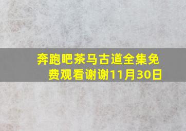 奔跑吧茶马古道全集免费观看谢谢11月30日