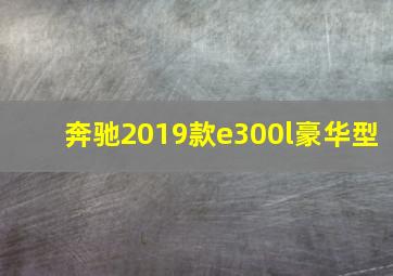 奔驰2019款e300l豪华型