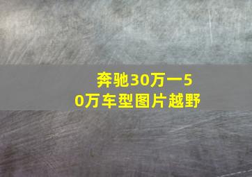 奔驰30万一50万车型图片越野