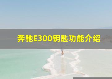 奔驰E300钥匙功能介绍