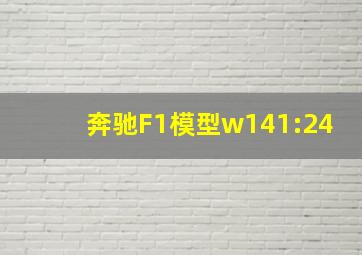 奔驰F1模型w141:24