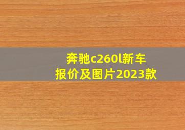 奔驰c260l新车报价及图片2023款