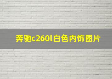 奔驰c260l白色内饰图片