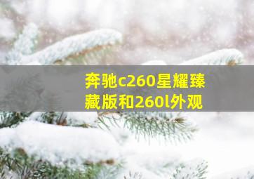 奔驰c260星耀臻藏版和260l外观