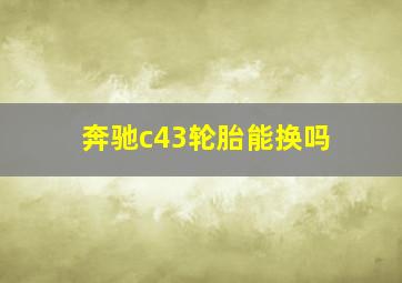 奔驰c43轮胎能换吗