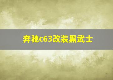 奔驰c63改装黑武士