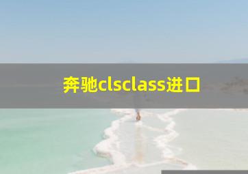 奔驰clsclass进口