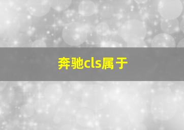 奔驰cls属于