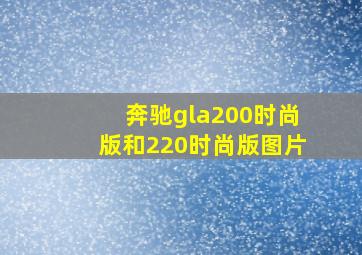 奔驰gla200时尚版和220时尚版图片