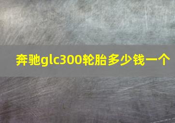 奔驰glc300轮胎多少钱一个