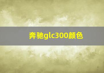 奔驰glc300颜色