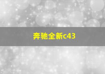 奔驰全新c43