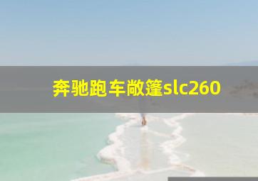 奔驰跑车敞篷slc260