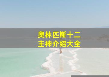 奥林匹斯十二主神介绍大全