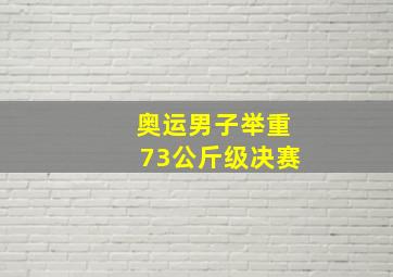 奥运男子举重73公斤级决赛