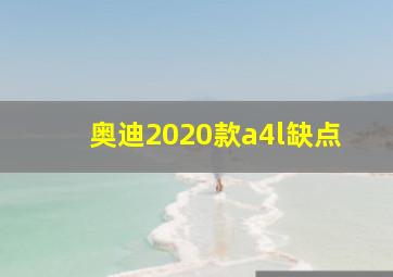 奥迪2020款a4l缺点