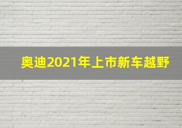 奥迪2021年上市新车越野