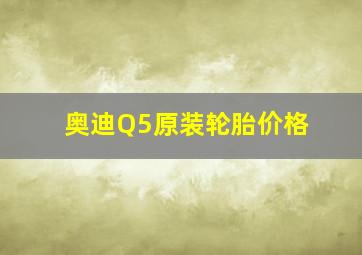 奥迪Q5原装轮胎价格