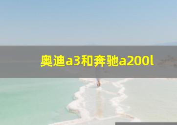 奥迪a3和奔驰a200l