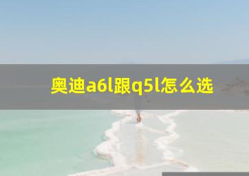 奥迪a6l跟q5l怎么选