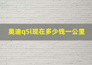 奥迪q5l现在多少钱一公里