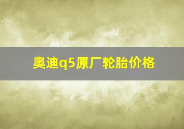 奥迪q5原厂轮胎价格