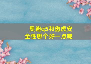 奥迪q5和傲虎安全性哪个好一点呢