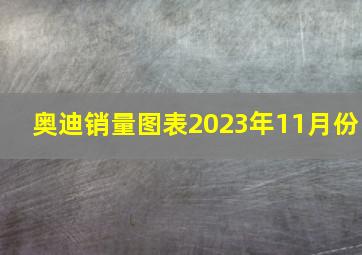 奥迪销量图表2023年11月份