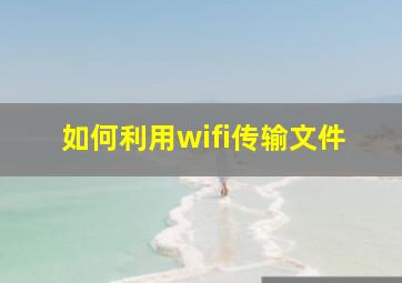 如何利用wifi传输文件