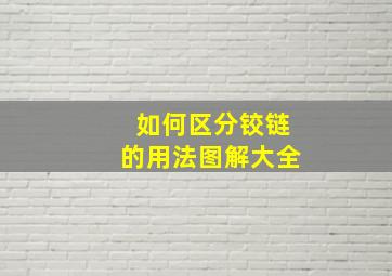 如何区分铰链的用法图解大全