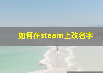 如何在steam上改名字