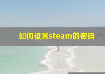 如何设置steam的密码