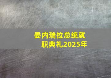 委内瑞拉总统就职典礼2025年