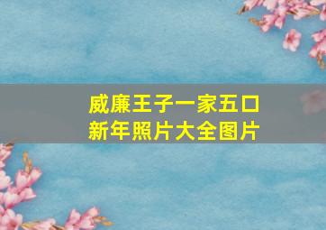 威廉王子一家五口新年照片大全图片