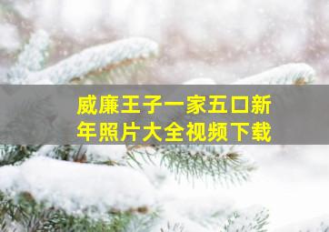 威廉王子一家五口新年照片大全视频下载