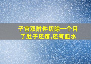 子宫双附件切除一个月了肚子还疼,还有血水