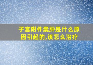 子宫附件囊肿是什么原因引起的,该怎么治疗