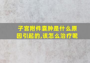 子宫附件囊肿是什么原因引起的,该怎么治疗呢