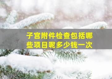 子宫附件检查包括哪些项目呢多少钱一次