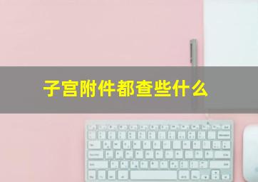 子宫附件都查些什么