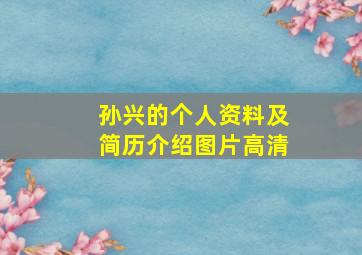 孙兴的个人资料及简历介绍图片高清